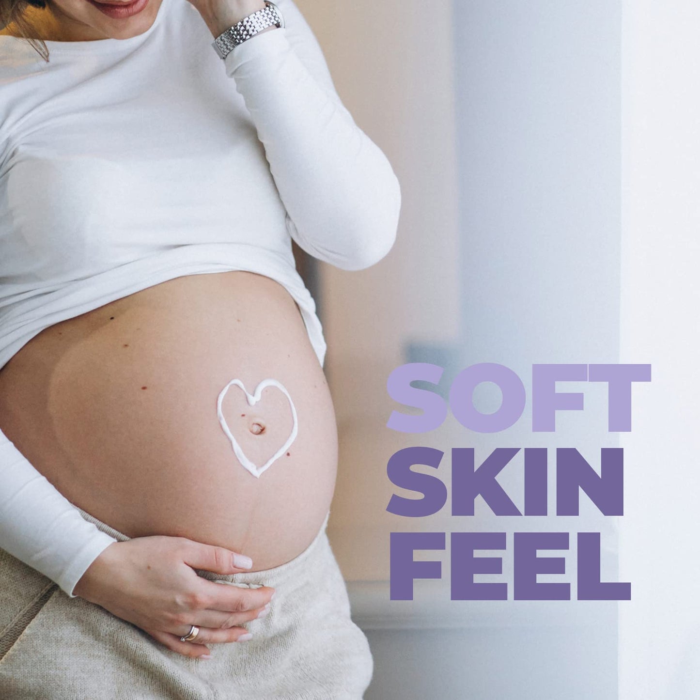 Baby Jolie Stretch Mark Cream for Pregnancy – Hydrating Belly Lotion for Expecting Moms – Nourishing Shea Butter & Botanical Oils – 7.5 oz