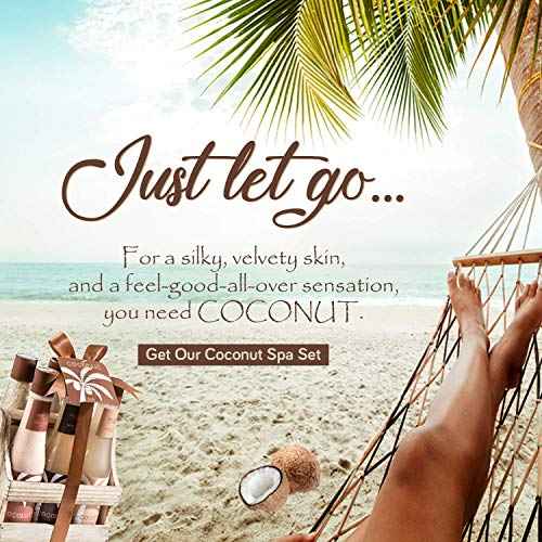 Tropical Milky Coconut Bath & Body Set Skin Care Bath for Women & Men Shower Gel, Bubble Bath, Bath Salts, Body Butter, Body Scrub, Body Lotion - Luxury Spa Set Luxury Body Care Gift Unisex