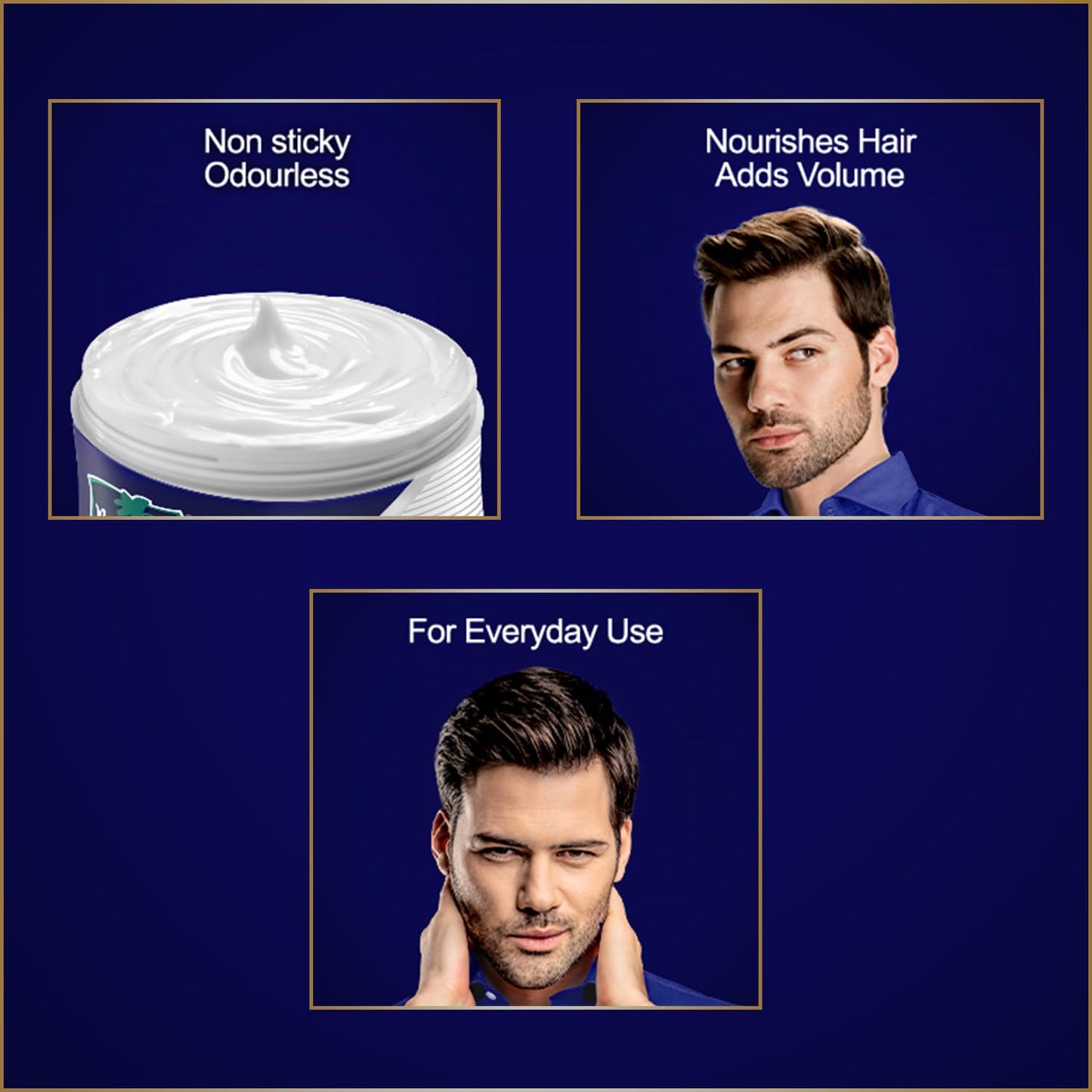 Parachute Advansed Hair Cream For Men |Hair Cream After Shower |Goodness of Coconut| Moisturizes & Strengthens Hair| For Soft, Smooth Hair| Non Sticky | 3.3 Fl.oz.