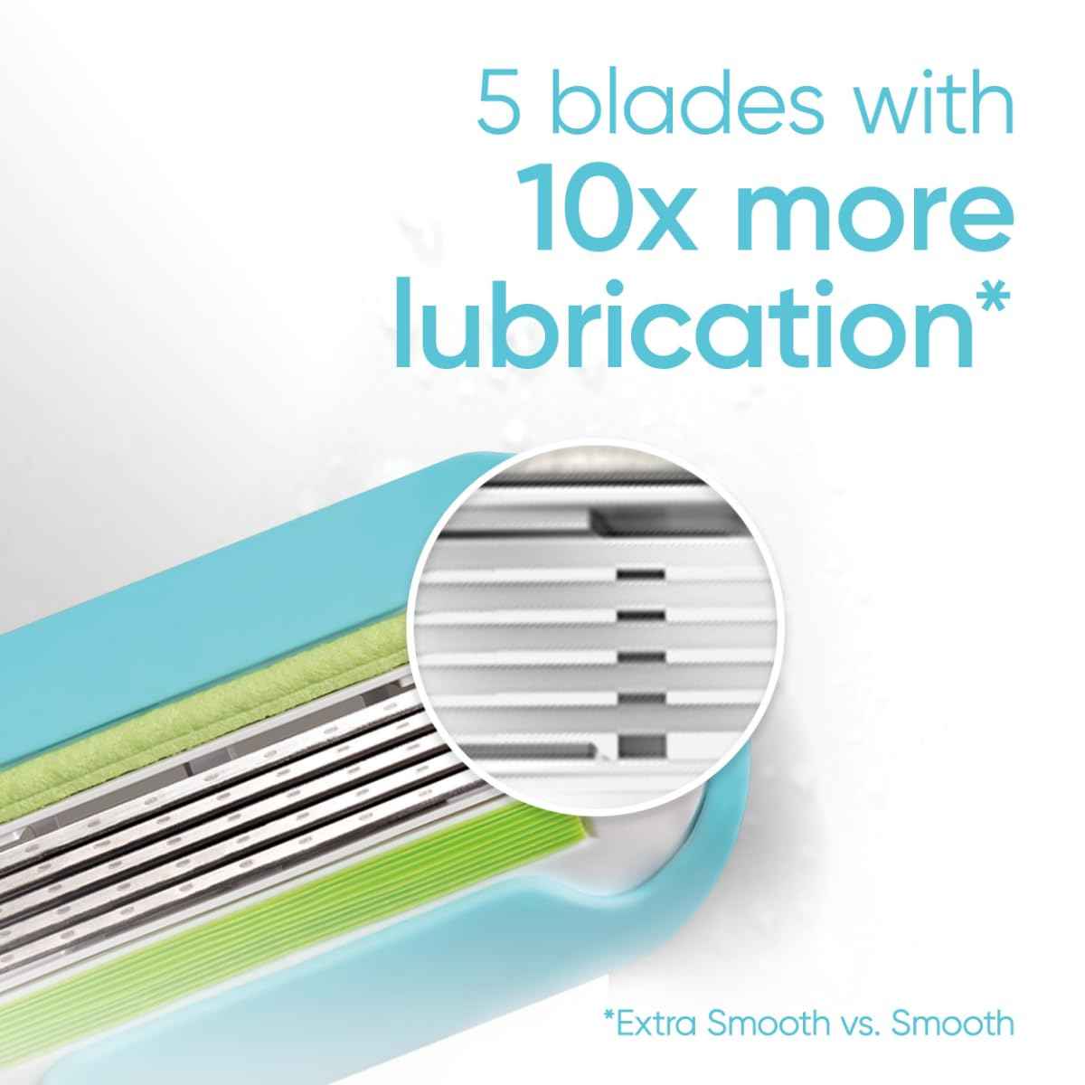 Gillette Venus Extra Smooth Womens Razor Blade Refills, 4 Count, Designed for a Close, Smooth Shave