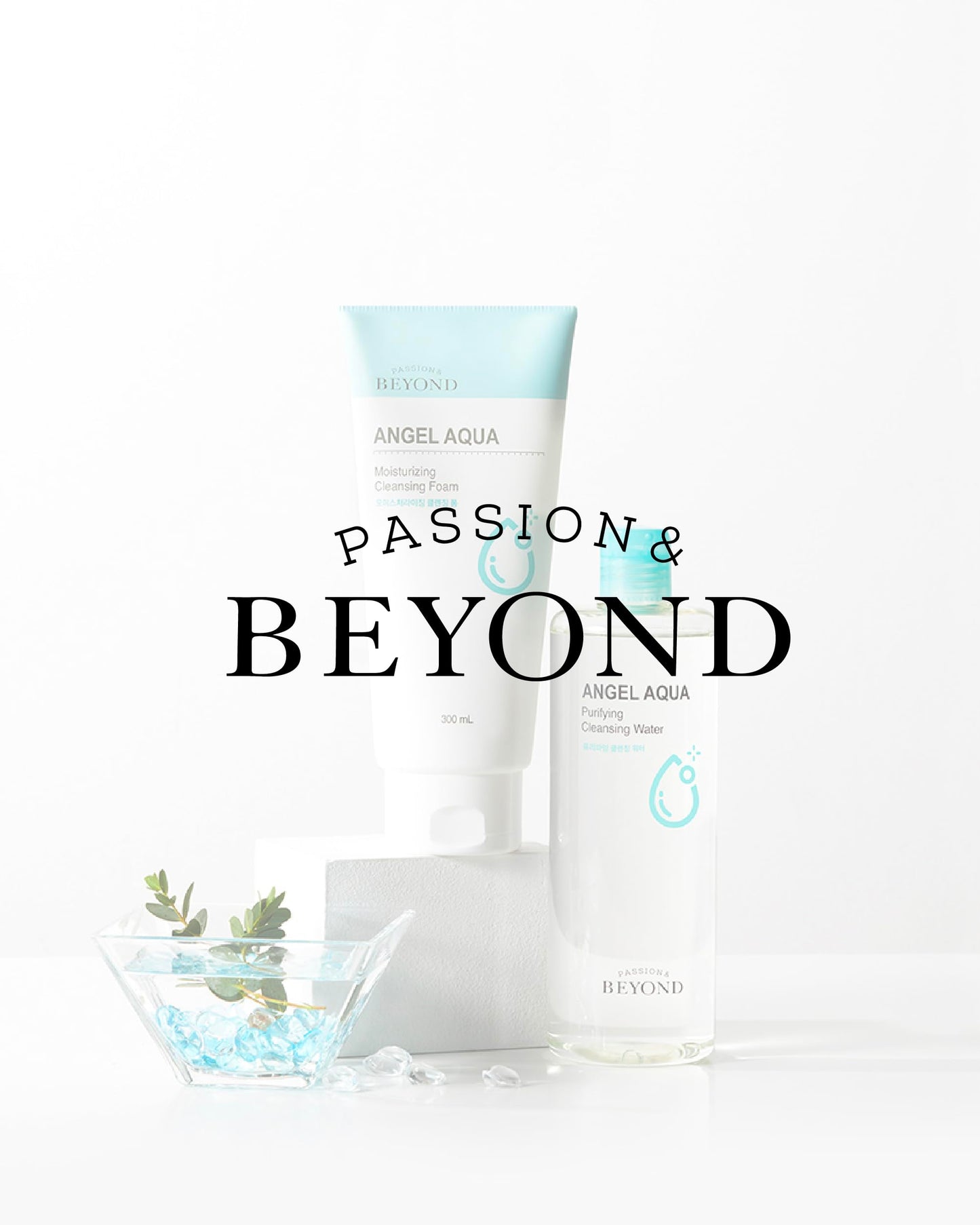 BEYOND Angel Aqua (Cleansing Foam, 10.1fl oz) - Vegan Formula Korean Skin Care. Gentle Hydrating Face Wash, Coconut, Hyaluronic Acid