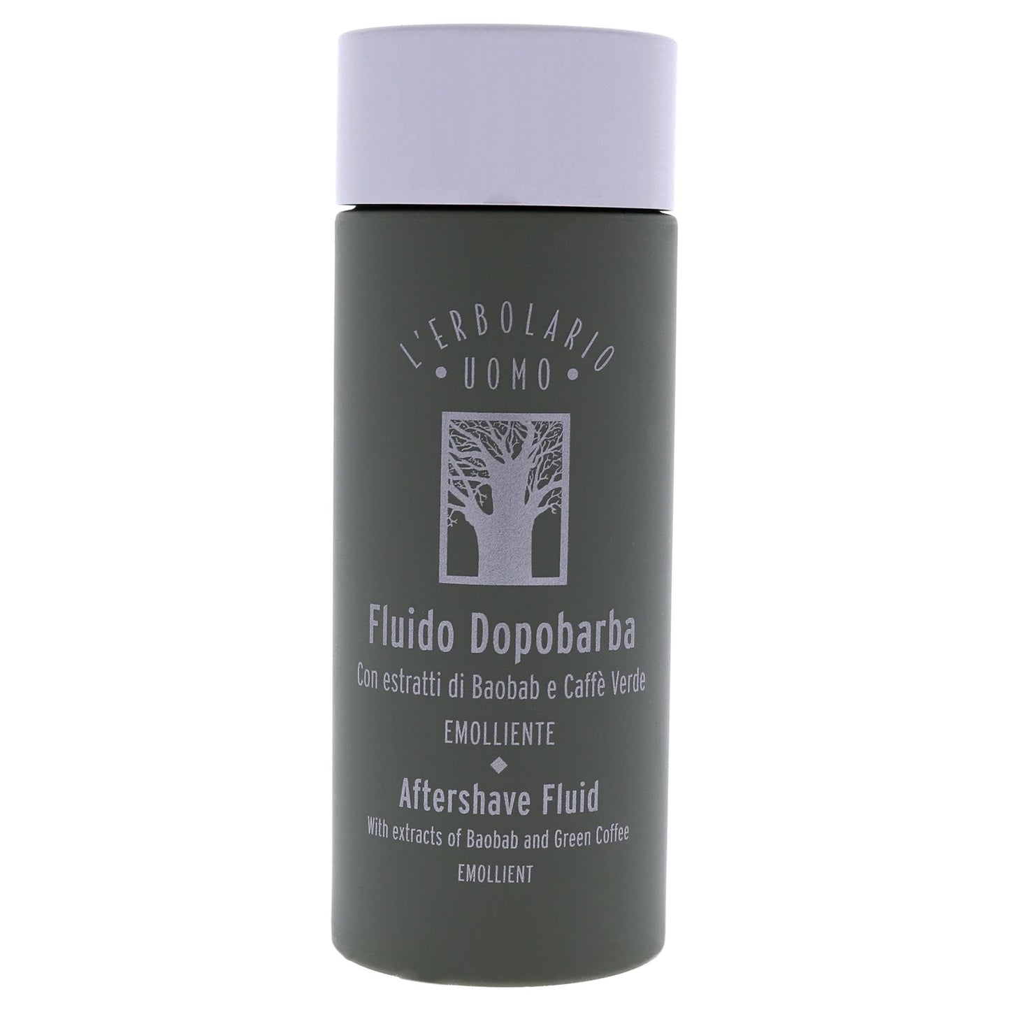 L'Erbolario Baobab And Green Coffee Aftershave Fluid - For Instantly Reducing Any Redness Caused By Shaving - Soothe Any Feelings Of Discomfort And Dryness - Burst Of Freshness - For Men - 4.05 Oz