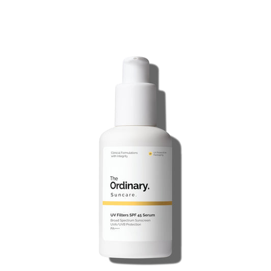 The Ordinary UV Filters SPF 45 Serum Sunscreen for Face, Lightweight Hydrating Broad-Spectrum Sunscreen, UVA/UVB Protection, Non-Comedogenic, No White Cast, 2 Fl Oz