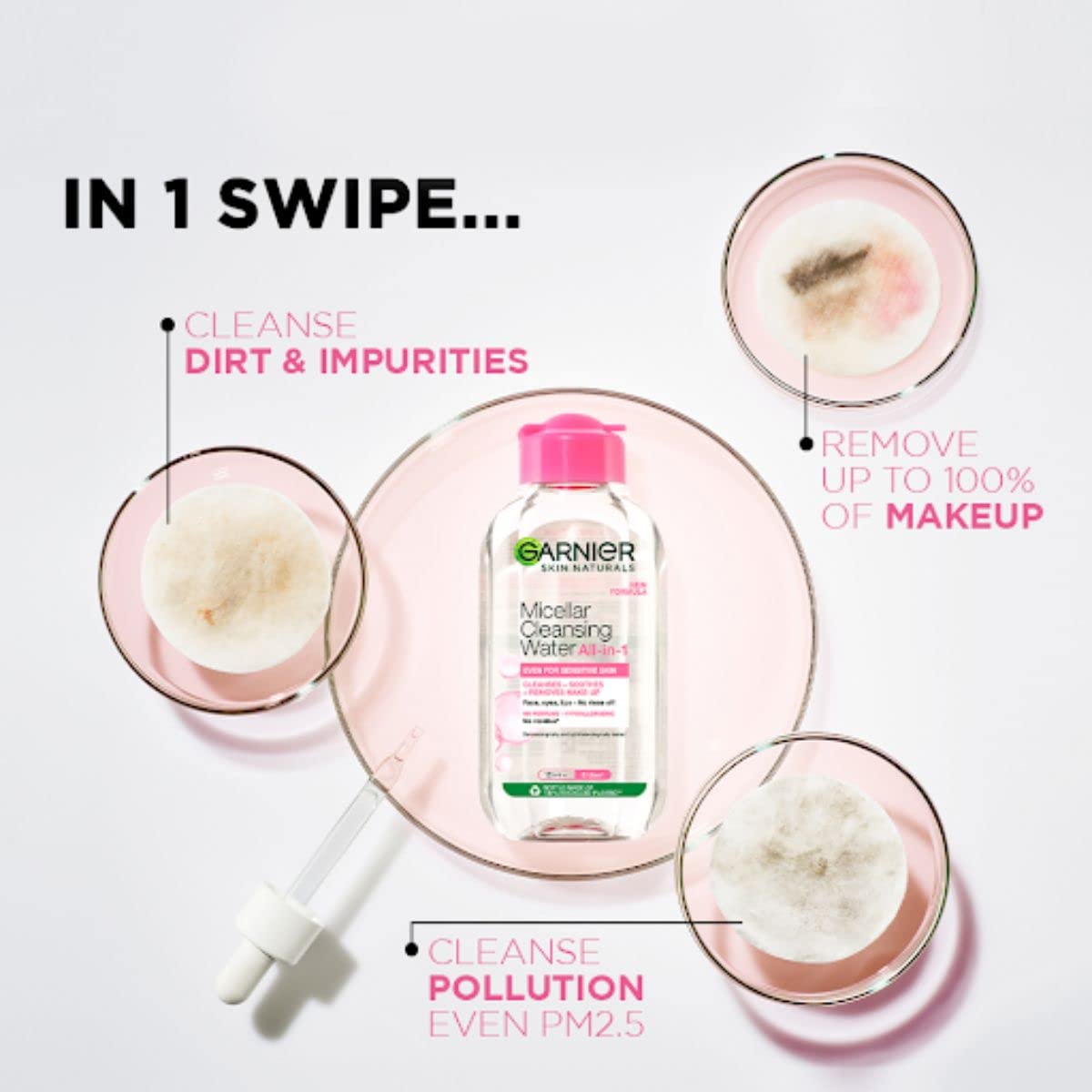 Micellar Cleansing Water by Garnier Skin Naturals | Gentle Makeup Remover, 400ml
