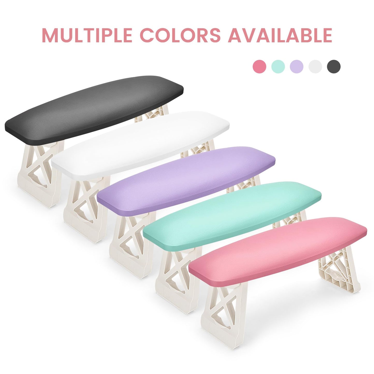 Nail Arm Rest for Nails Tech Must Have, 15.2 Inches Large Foldable Hand Rest Foot Stand Cushion Pillow for Clients, Manis & Pedis Supplies for Nail Stations