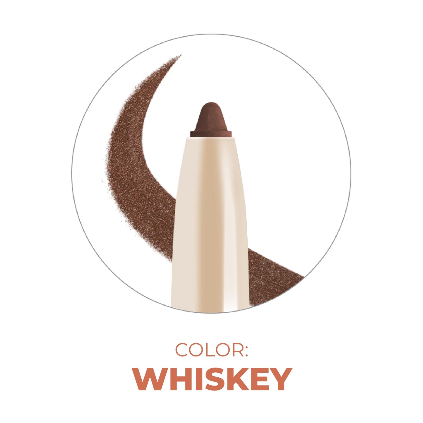 Beauty For Real I-Line 24-7 Eyeliner, Whiskey - Brown Copper Shimmer - Long-Wearing, Waterproof Gel Formula - Safe for Sensitive Eyes & Contact Lens Wearers - 0.01 oz