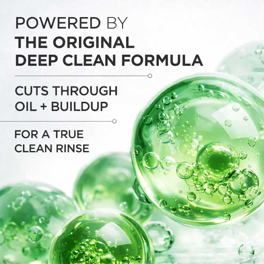 Prell Original Green Shampoo – Classic Clean Deep Cleansing Shampoo for Men & Women | 13.5 oz | 4 Pack