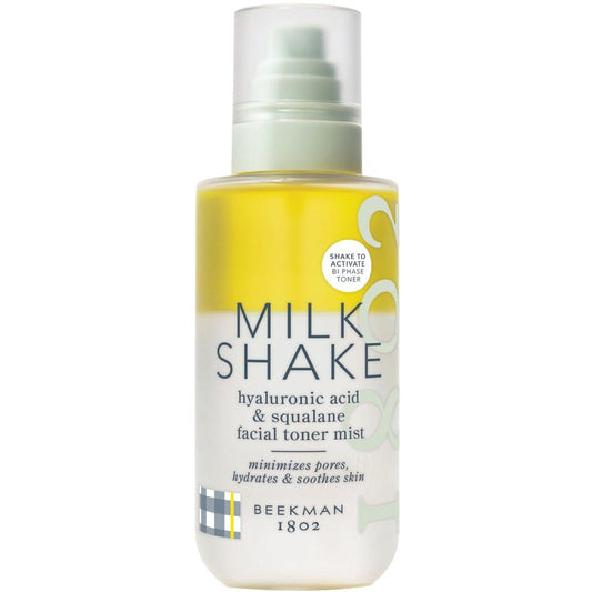 Beekman 1802 Milk Shake Hydrating Face Mist – Setting Spray & Milky Toner with Hyaluronic Acid & Squalane – Facial Toner & Face Spray – Lightweight Hydration, Minimizes Pores, Fragrance Free 8.1 Fl Oz