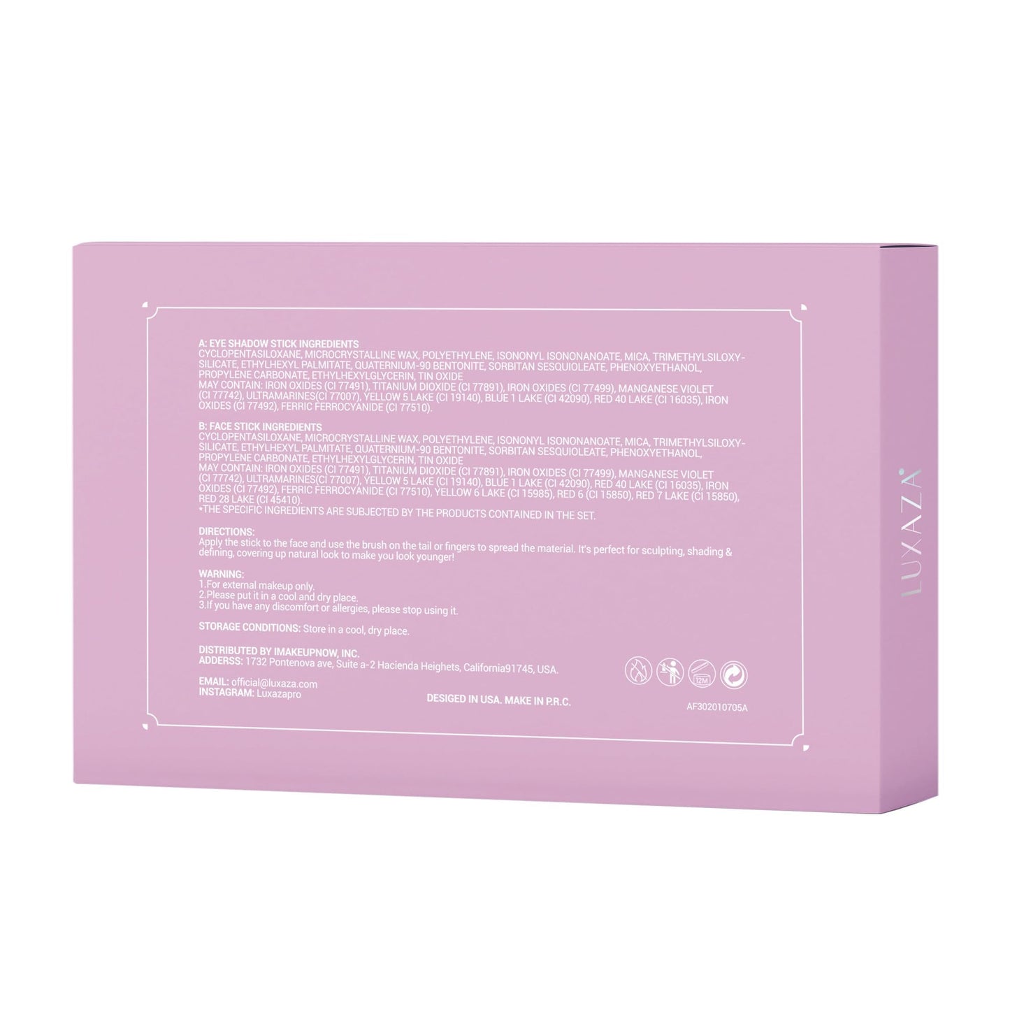 LUXAZA PRO 10PCS Eyeshadow Stick,Shimmer And Matte Brown Metallic Cream Eyeshadow Pencil Crayon with Smudge-proof & Waterproof,Eye Brightener Stick