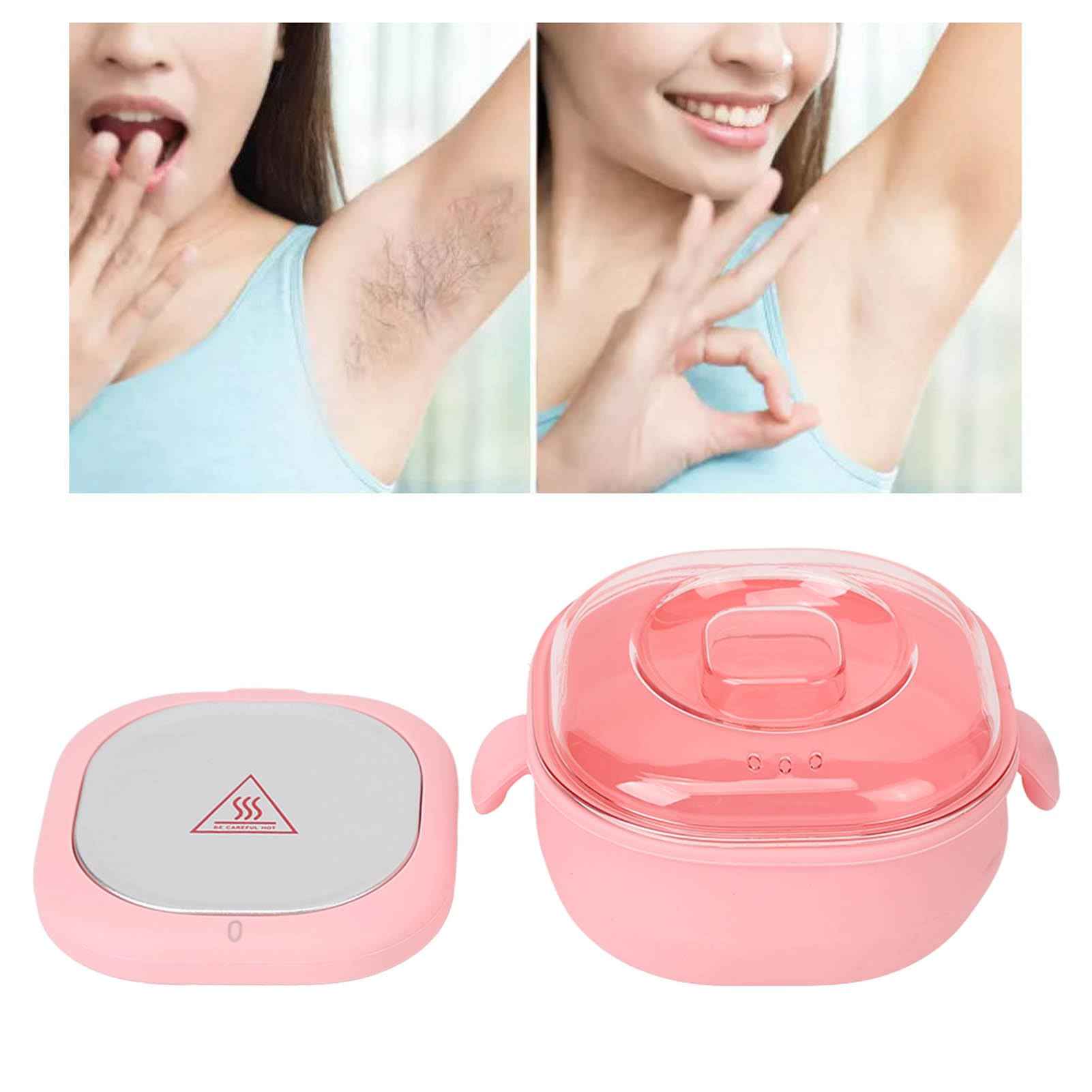Wax Warmer for Hair Removal, Electric Hot Wax Heater Machine 400ml Silicone Melting Pot Liner Waxing Kit for Women Men Body Legs