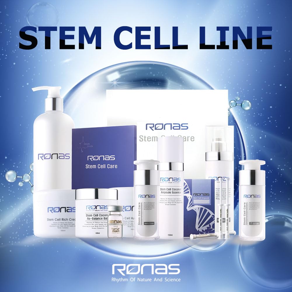 Ronas Stem Cell Coconut Rebalance Balm Anti Aging Cream Face Neck Moistureizer for Women Coconet oil Soothing and Powerful moisturization Shea butter Deep softening Korean Skin Care 3.3fl oz