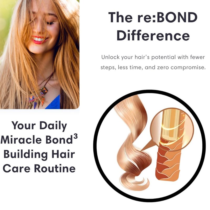 reBOND Daily Miracle Bond³ Building Conditioner - Strengthens & Nourishes Hair | 10.1 oz