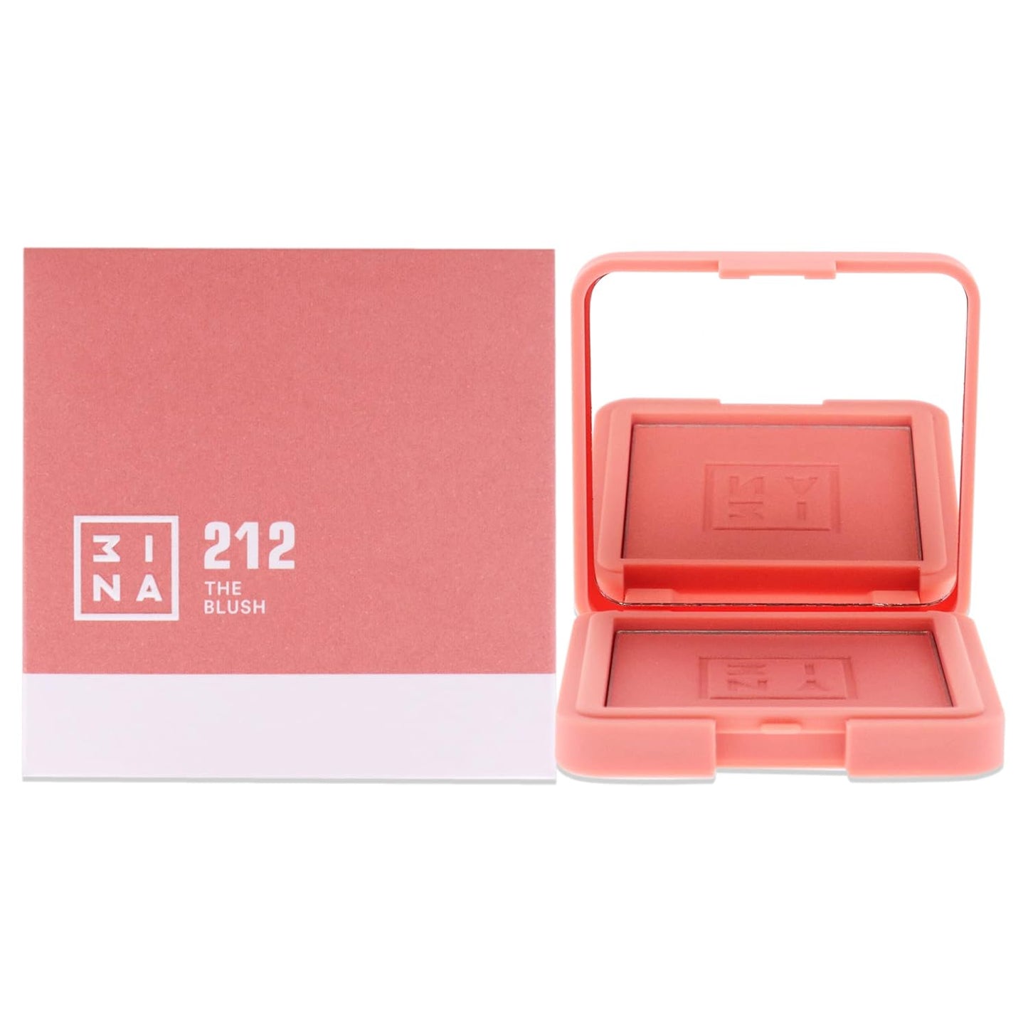 3INA Blush - Natural Light Mineral Powder for Cheeks - Pigmented, Long-Lasting Formula | Easy to Blend, Luminous Finish - 212, 0.26 oz