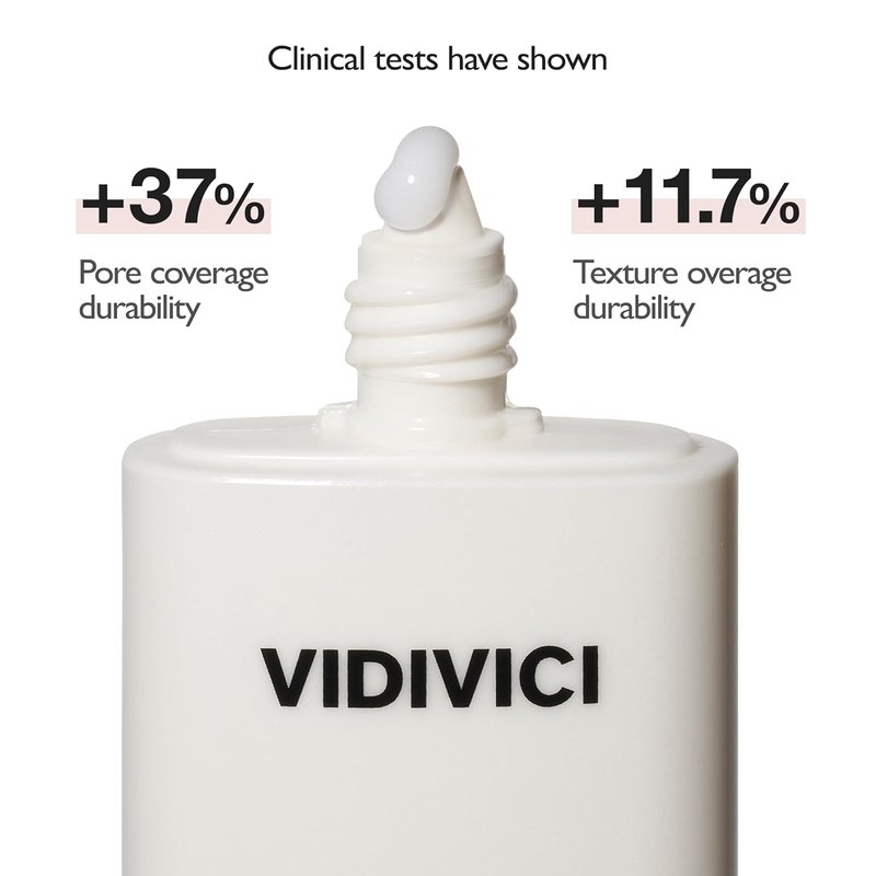 VIDIVICI Skin Illumination Mochi Primer - K-Beauty Pore Blurring Makeup Primer with 84% Skincare Ingredients | 1.05 fl oz