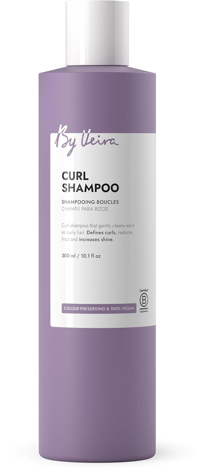 Curl Shampoo for Curly & Wavy Hair - Gently Cleanses, Defines & Reduces Frizz | 10.1 Fl Oz, Vegan & Sulfate-Free