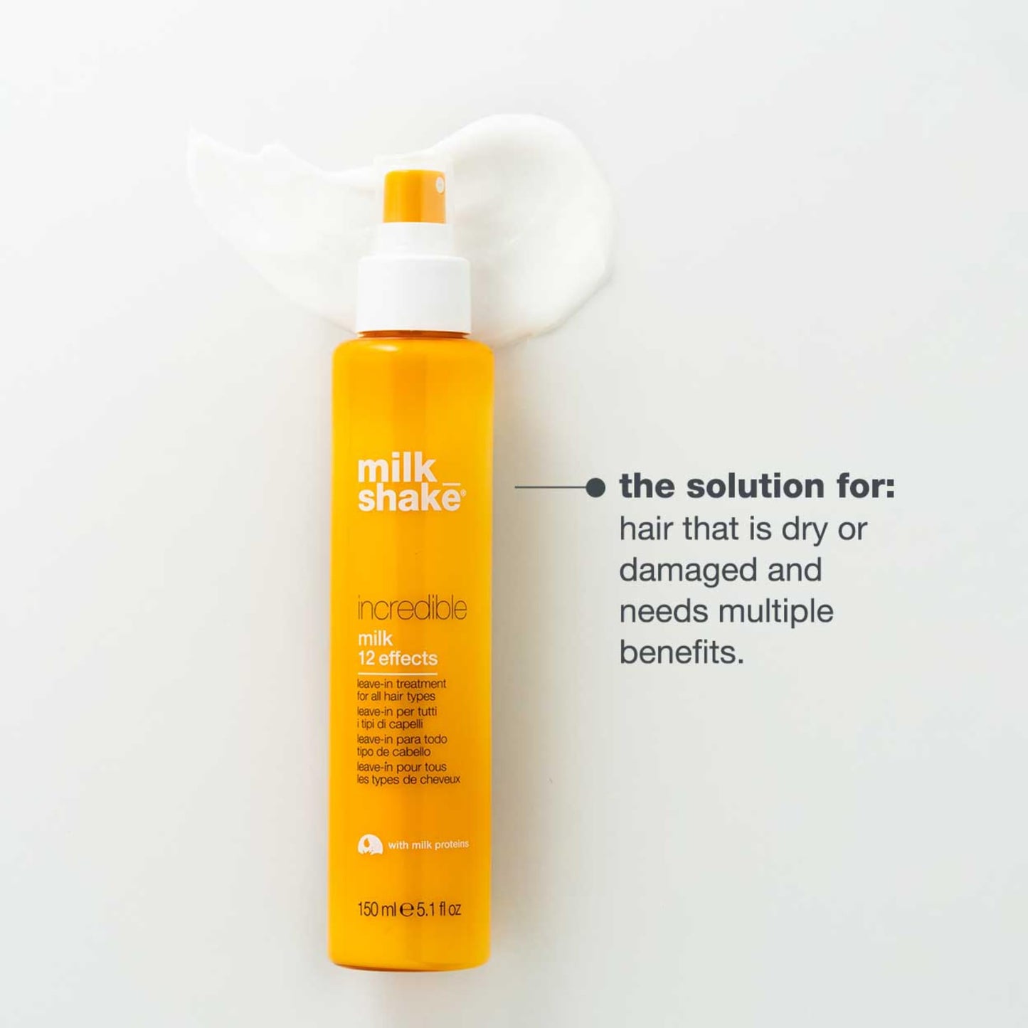 milk_shake Incredible Milk - Leave-In Hair Treatment for All Hair Types | Renews Detangles and Repairs Damaged Hair | 1.8 fl oz (55 ml)