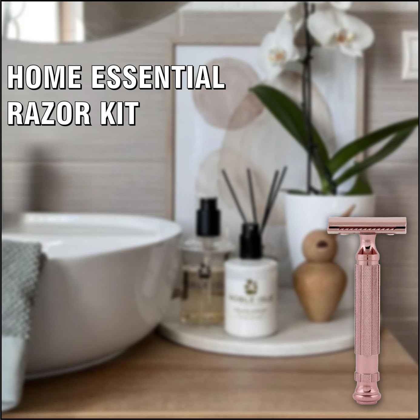 Pearl Shaving Double Edge Close Comb Safety Razor - Reusable Eco Friendly Metal Razor | Premium DE Men's Safety Razor