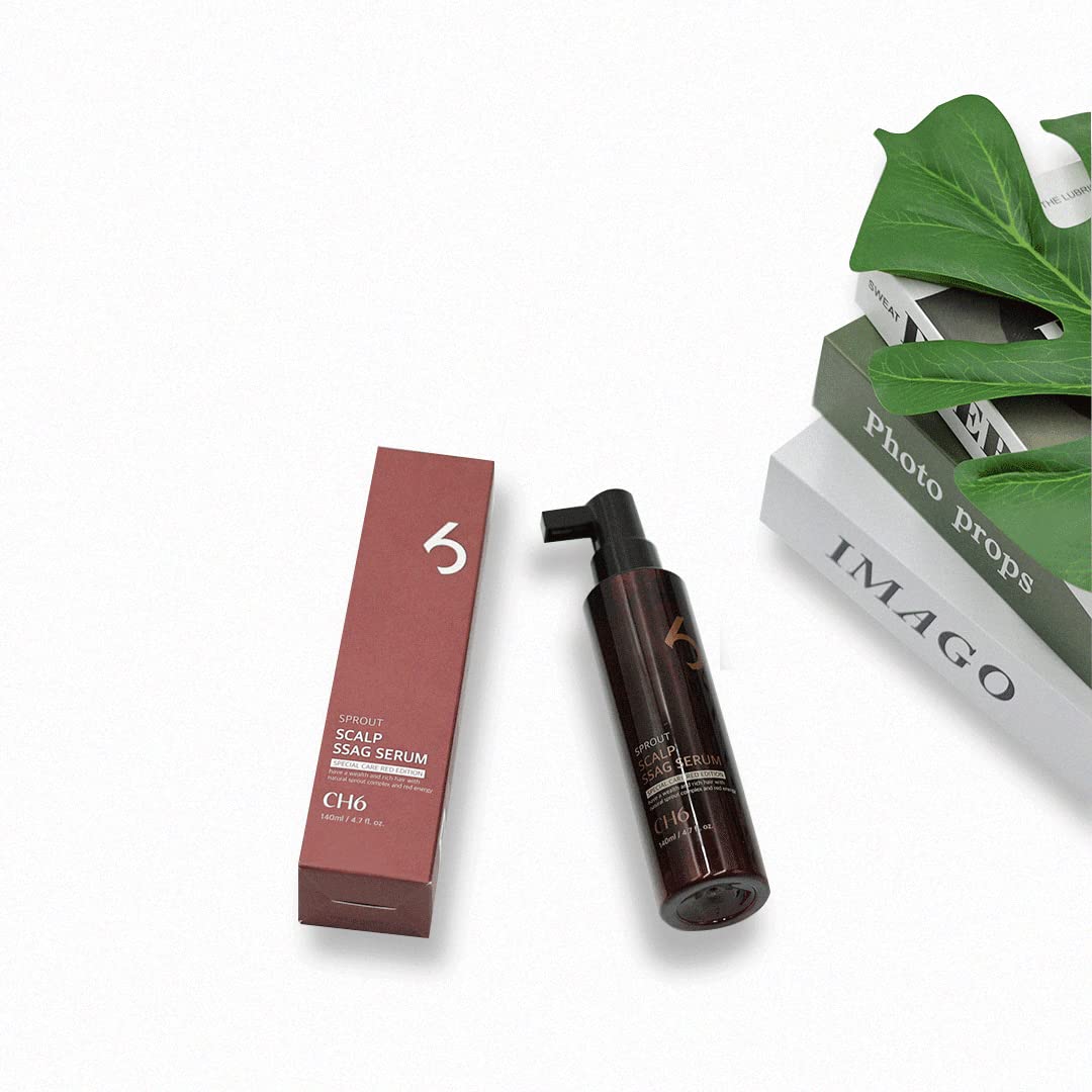 Hair Regrowth Serum - Scalp Ssag Red Edition with Antioxidant Sprout Extracts | 140ml for Thinning Hair Recovery