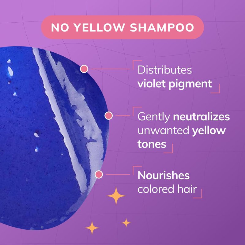 Fanola No Yellow Purple Shampoo - Color Depositing Shampoo for Blondes & Grey Hair - Removes Brassy Tones | 11.8 Fl oz / 2 Pack