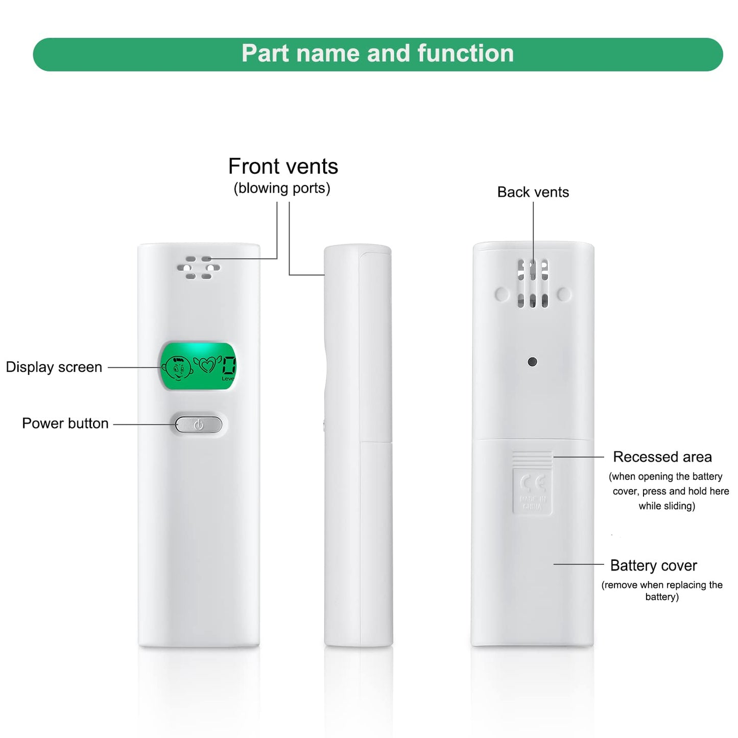 Bad Breath Tester - Portable Oral Odor Detector & Breath Analyzer Tool for Personal Use | Compact & Easy to Use