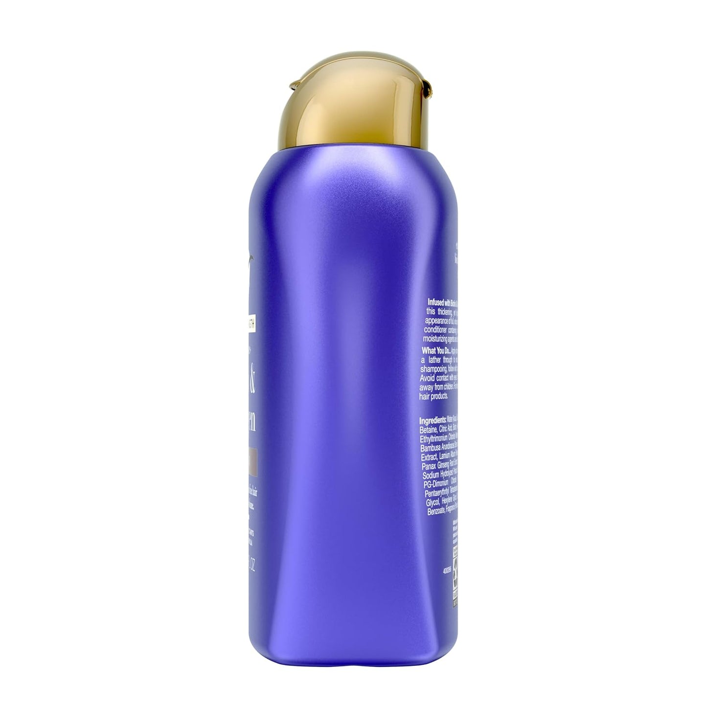 OGX Thick & Full + Biotin Collagen Extra Strength Volumizing Shampoo with Vitamin B7 Hydrolyzed Wheat Protein for Fine Hair. Sulfate-Free Surfactants Thicker, Fuller Hair, 13 Fl Oz