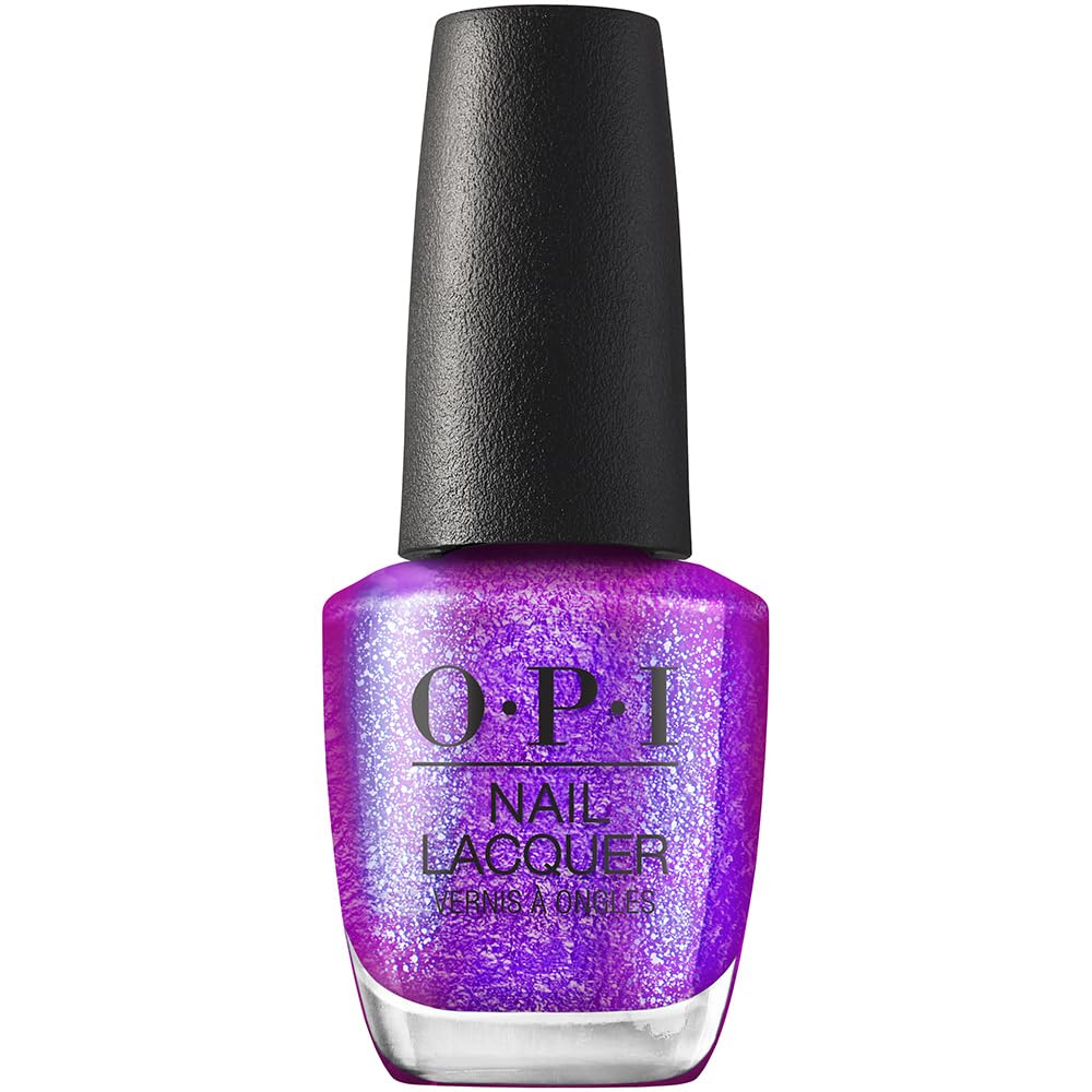 OPI Nail Lacquer Feelin’ Libra-ted | Sheer Bright Purple Shimmer Chip Resistant Nail Polish | Big Zodiac Energy Collection
