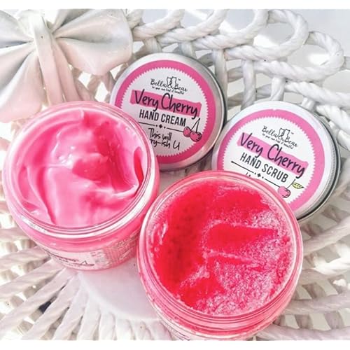 Bella & Bear Very Cherry Hand Scrub, No Harmful Chemicals, Cruelty-Free, Vegan-Friendly Exfoliating, 6.7oz