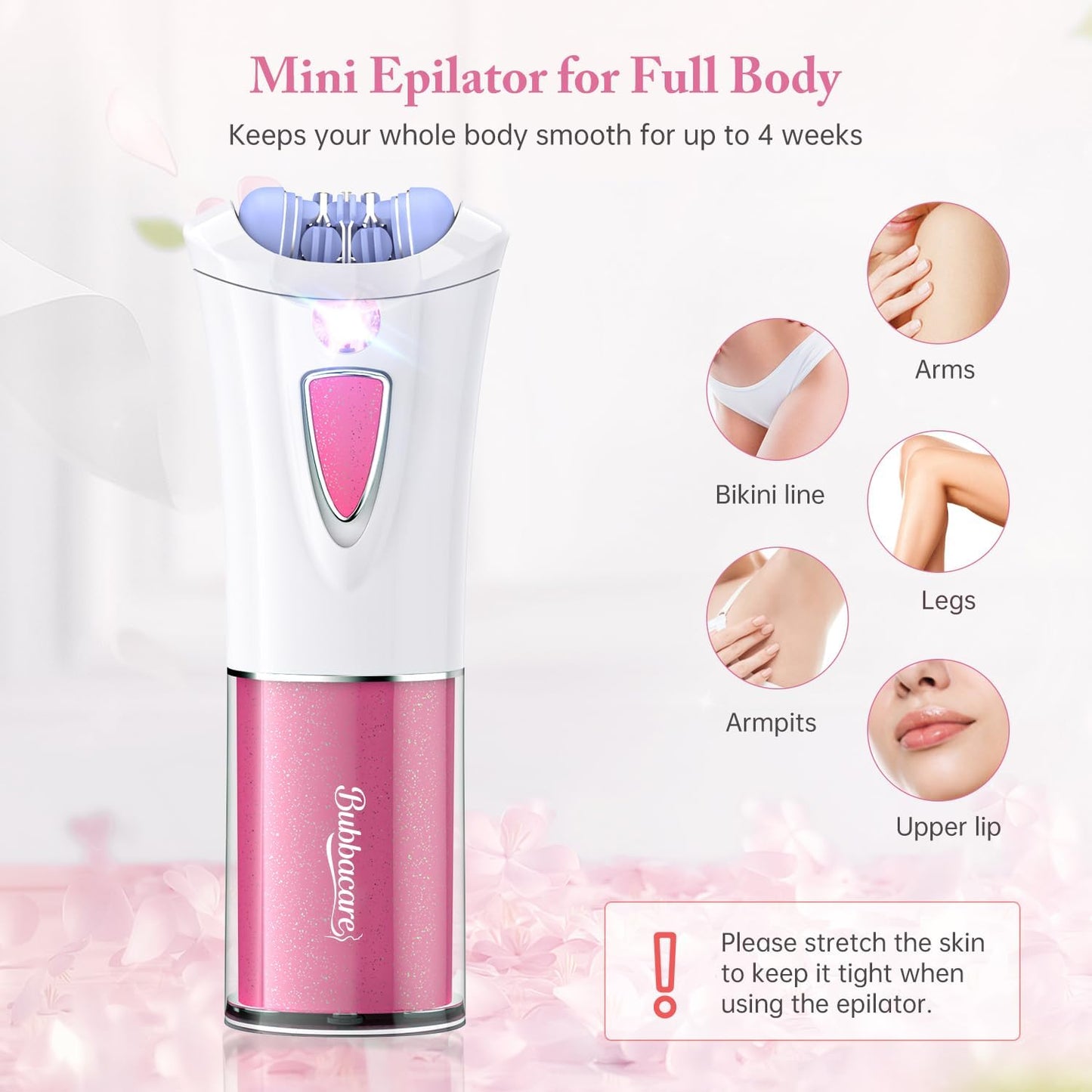 Facial Epilator - Smooth Glide Hair Remover for Women | Face, Bikini, Legs & Arms
