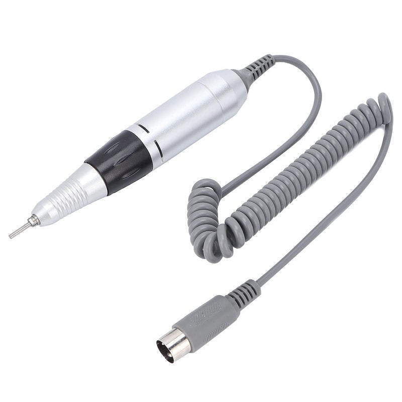 Nail Drill Handpiece, 0‑35000rpm Nail Drill Handle for Electric Nail Machine File for Nail Pen Polish Drill (Black)