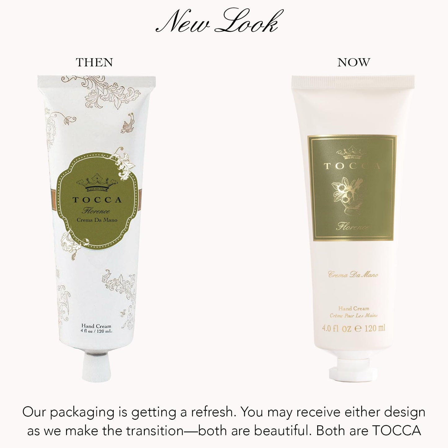 Tocca Crema de Mano Luxe, Florence Hand Cream, 4 oz - Bergamot, Pear, Gardenia - Moisturizing, Quick Absorbing