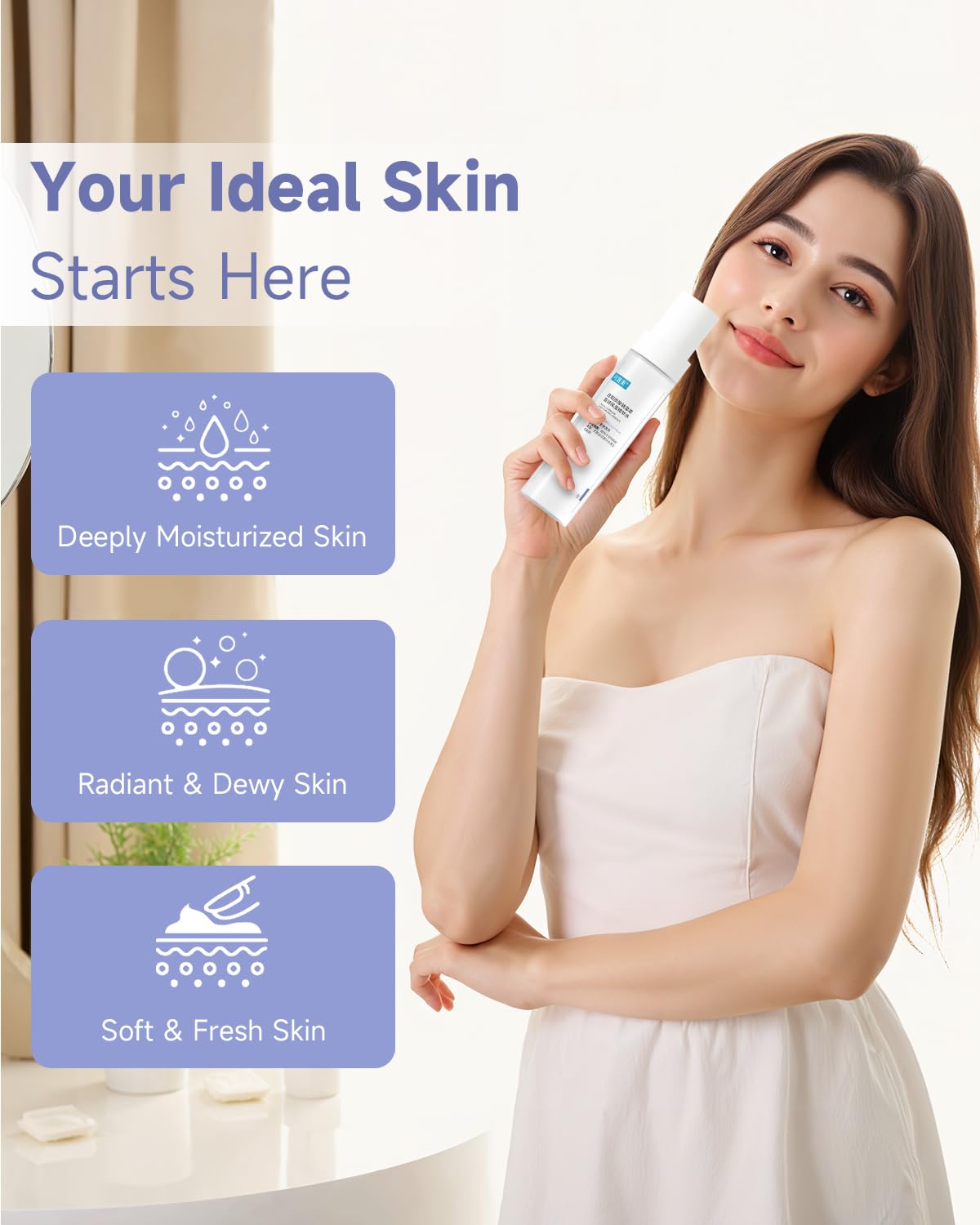 KOMFYMED Hydrating Essence Toner – Hyaluronic Acid & Algae Extract Facial Toner for Deep Hydration, Lightweight Moisture for Sensitive & Dehydrated Skin (4.1 Fl. Oz./120 mL)