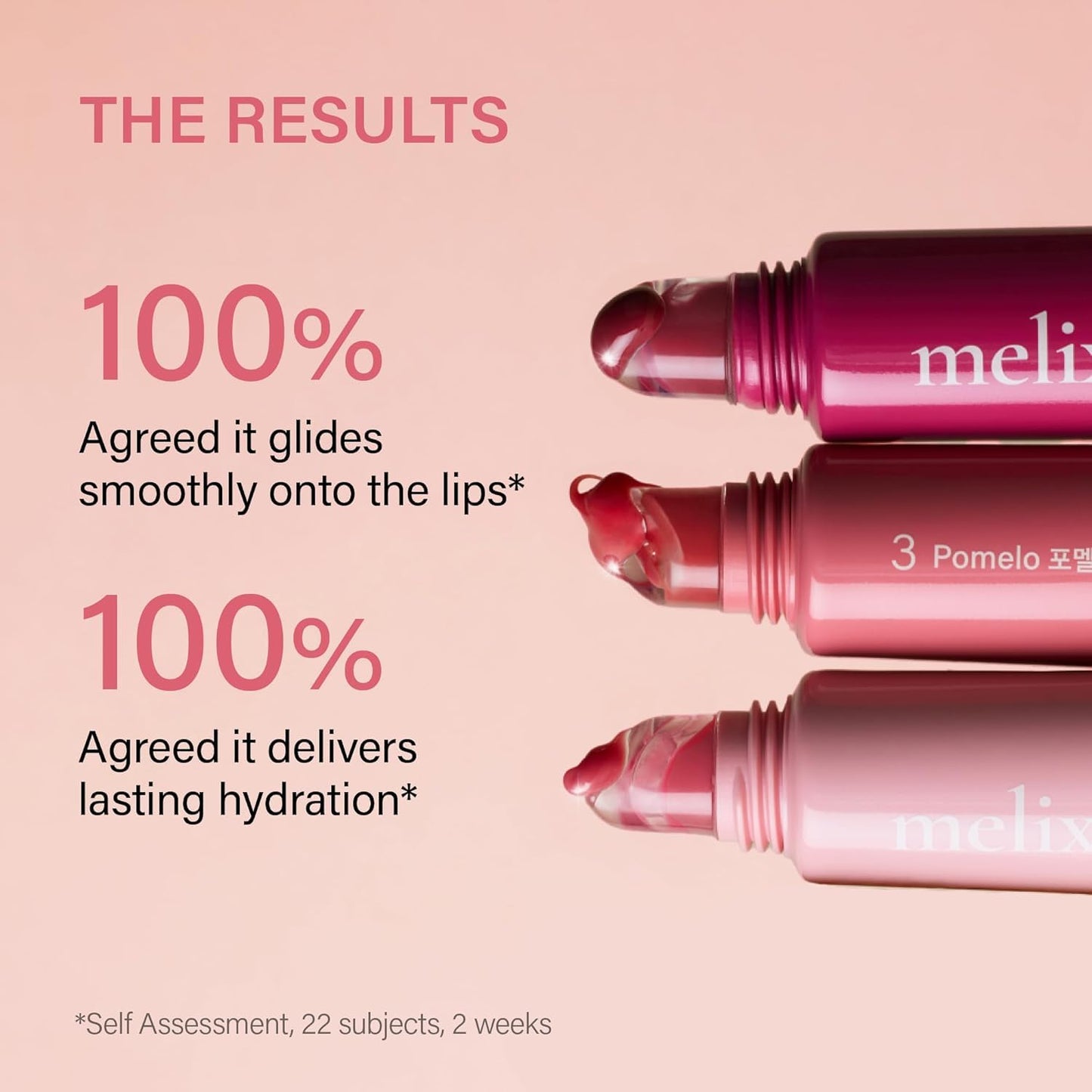 Melixir Vegan Lip Treatment, Sheer Tinted Lip Balm for Instant Hydration & Shine, Moisturizing Lip Gloss, Infused with Vegan Collagen & Jojoba Oil, Cruelty-Free, Korean Skincare-2 Rose(0.5oz/15g)