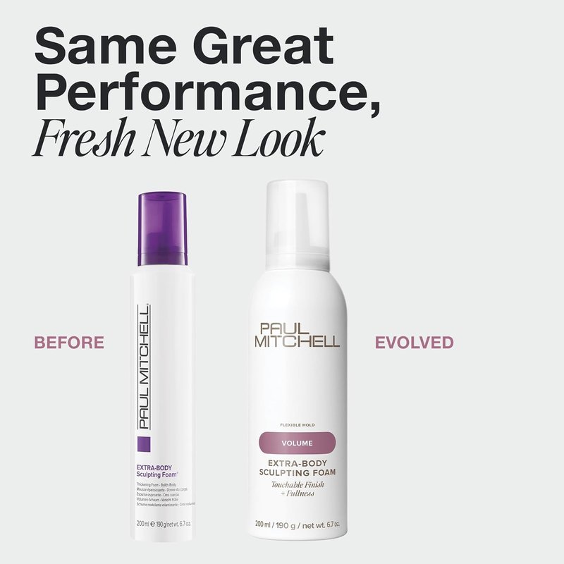 Paul Mitchell Extra-Body Sculpting Foam - Adds Fullness & Touchable Finish for Fine Hair
