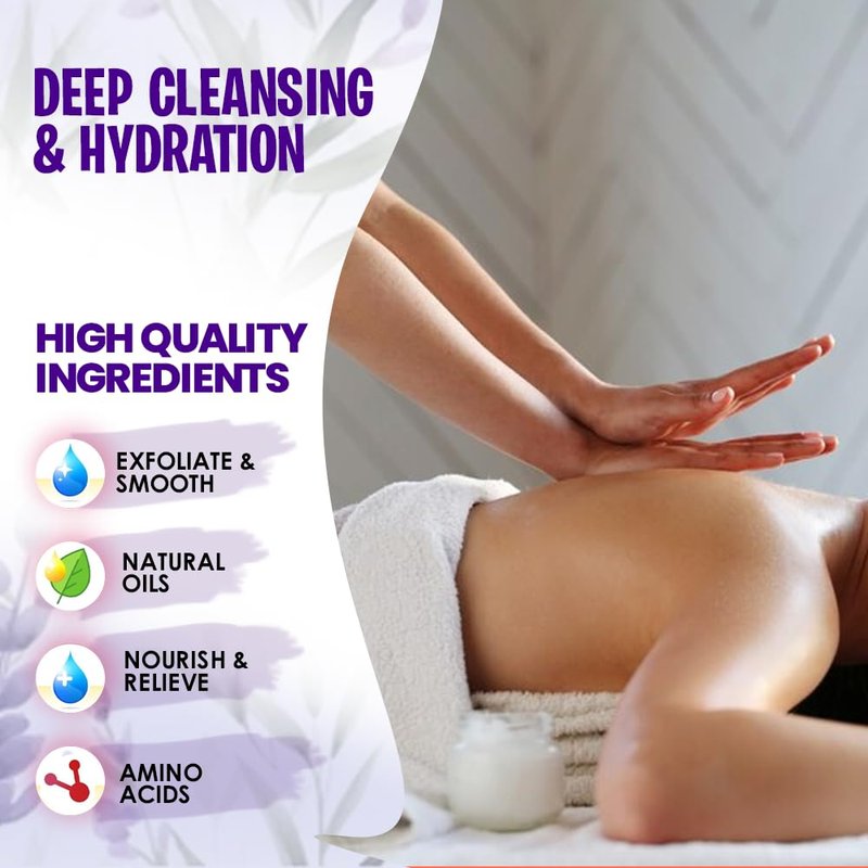 SPA REDI - Foot Cream, Sloughing Lotion, Lavender and Wildflower 128 Oz - Pedicure Massage Foot Care for Dry Cracked Feet, Scrub Gently, Exfoliating