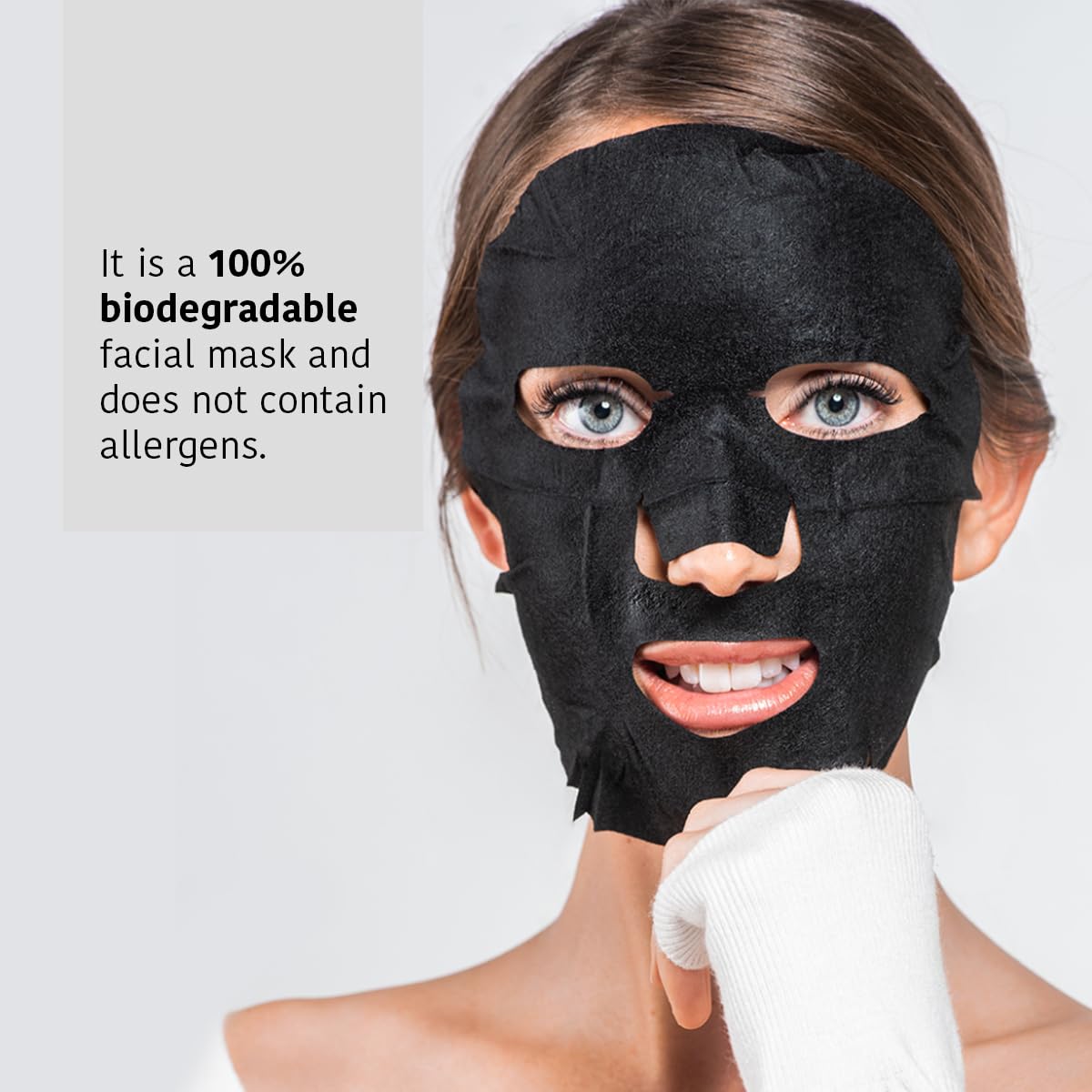 IROHA NATURE Rebalancing & Hydrating Tissue Face Mask | 15 Pieces | With Charcoal & Hyaluronic Acid | Deep Purifying for Clean, Clear Skin | Results in 15 Minutes | 100% Vegan