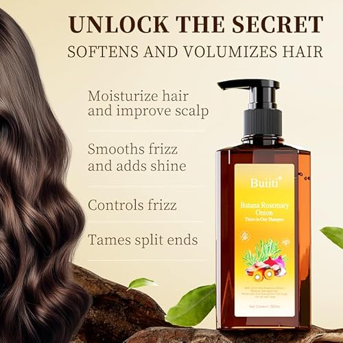 Batana Oil Shampoo for Hair Growth ? Infused with Rosemary & Onion, Anti Hair Loss & Thickening Treatment for Women & Men, Promotes Regrowth, Sulfate Free Natural Formula, 10.14 fl oz