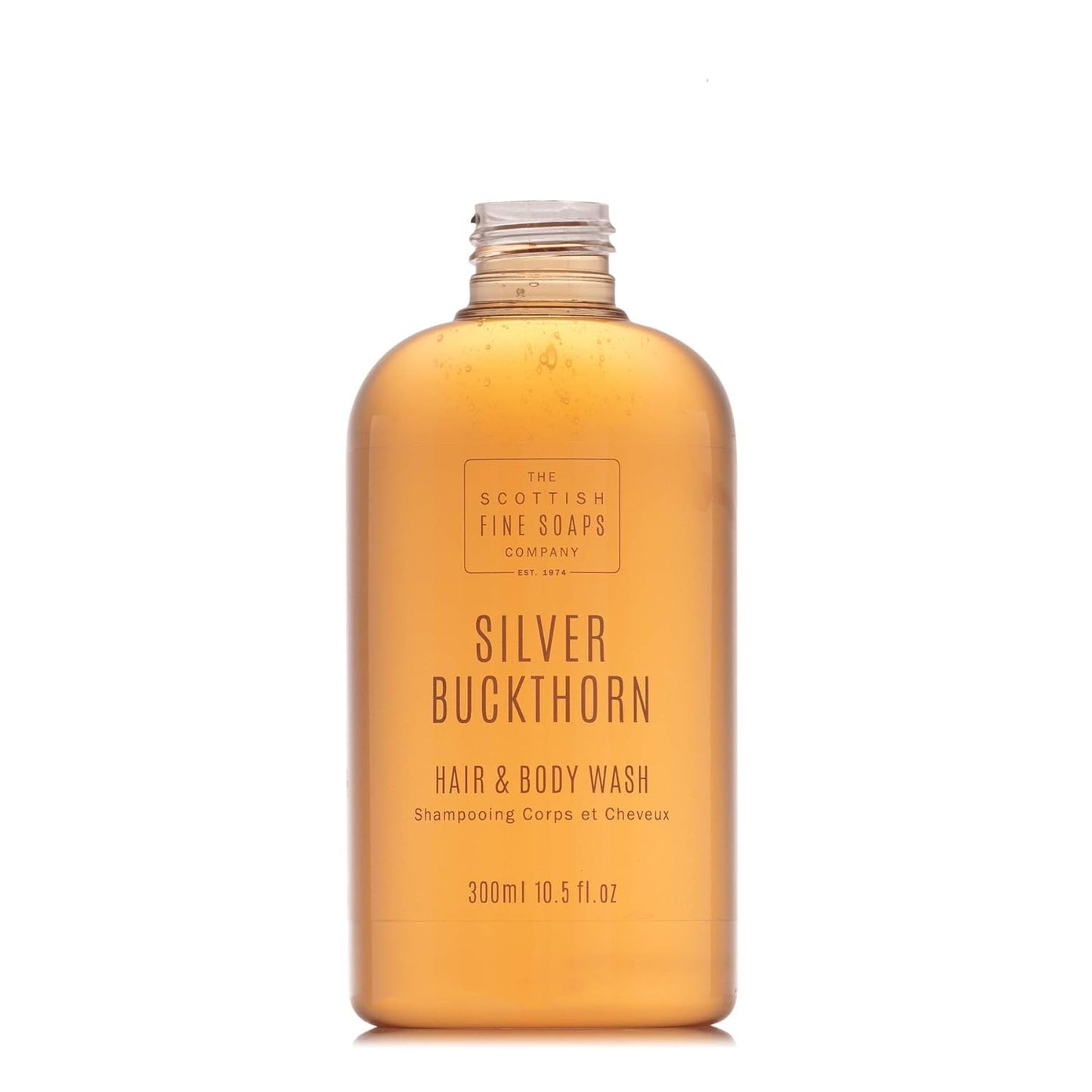 Scottish Soaps Silver Buckthorn Shampoo - Nourishing Hair & Body Wash | 300ml Pump Bottle