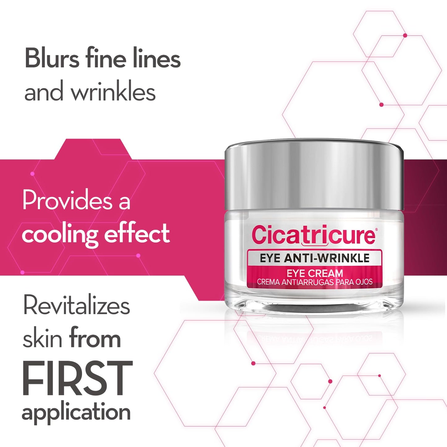Cicatricure Blur & Filler Anti-Wrinkle Eye Treatment: Advanced Formula for Fine Lines, Under-Eye Bags & Skin Rejuvenation, Hydrating Eye Cream for Daily Use, 0.5 Ounce (Pack of 2)