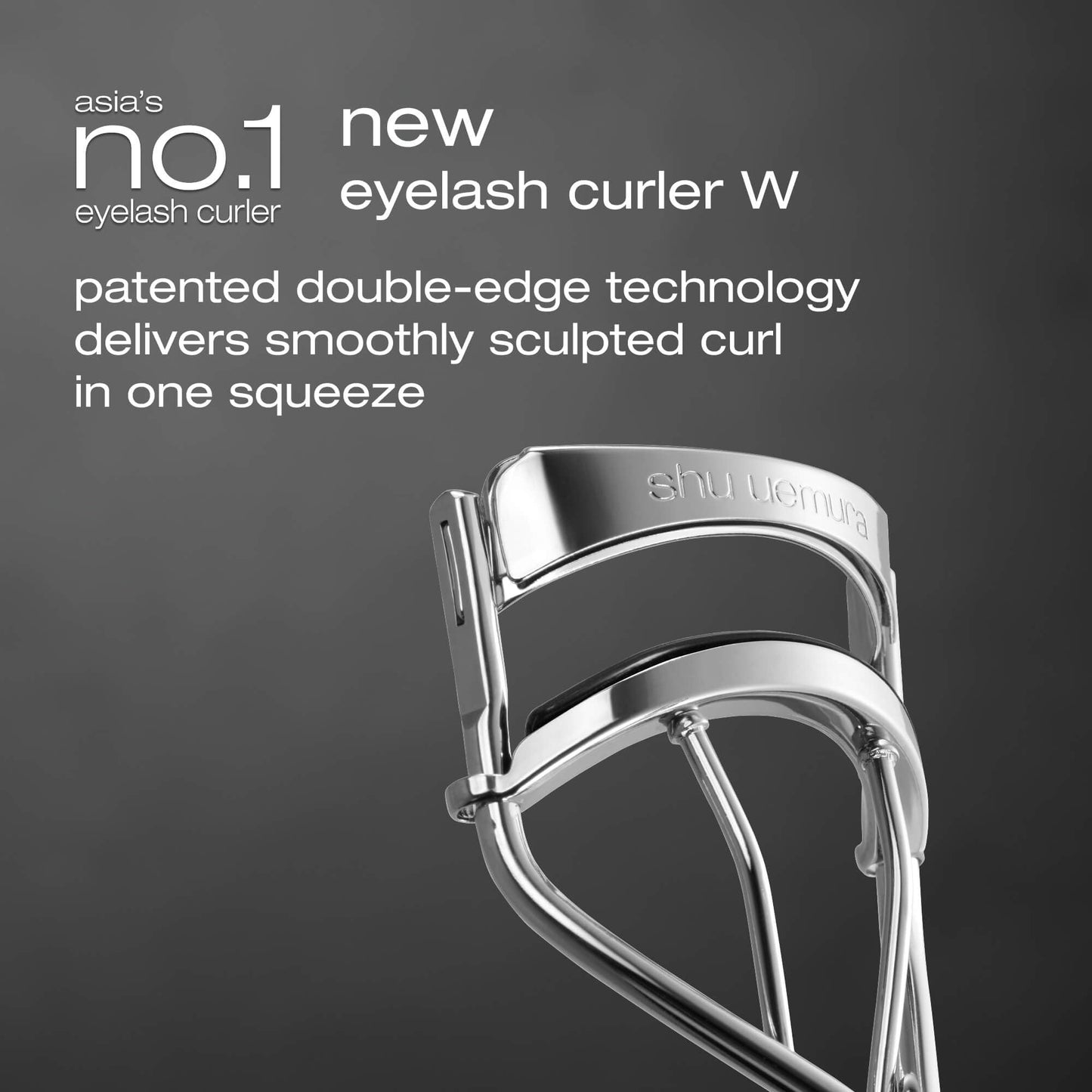 Shu Uemura New Eyelash Curler W, Double Edge Eyelash Curler for a Smoothly Sculpted curl in one Squeeze - Includes Silicone Replacement Pad