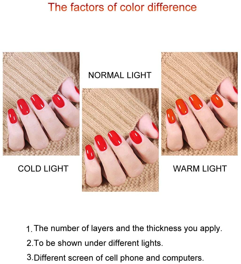 Vishine Gel Nail Polish Set -Hot Pink & Pumpkins Tones - Bright Orange Fuchsia Solid Nail Gel Colors Home Gel Nail Art Manicure Set 8ml