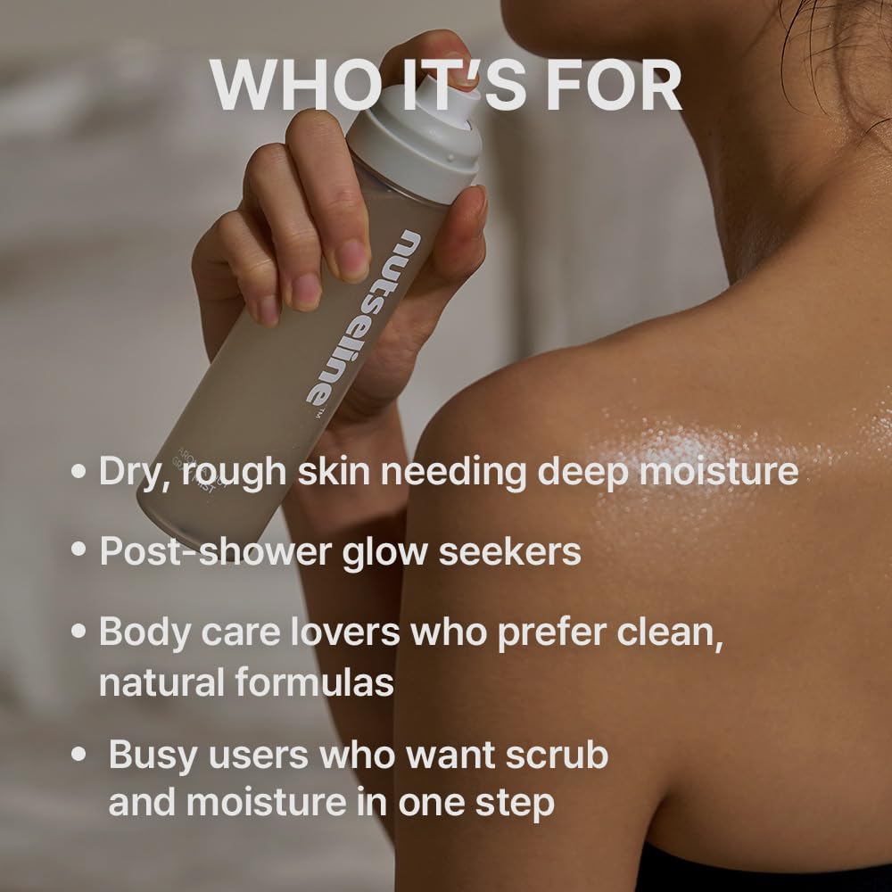 nutseline Aroma Nut Gray Body Mist 130ml Korean Skin Care – Hydrating & Refreshing Aromatherapy Body Mist, Nutri-Oils for Skin Moisture & Radiance, Relaxing Fragrance containing 17 amino acids