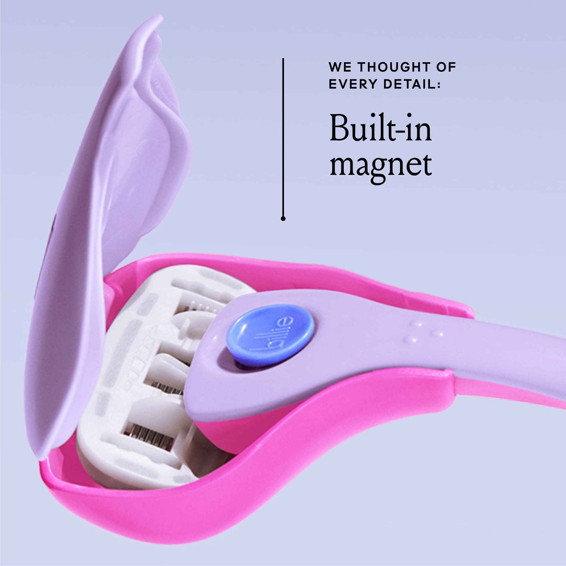 Billie Razors for Women Shaving Kit – Women’s Razor + 4 x 5-Blade Razor Refills + Magnetic Holder + Women’s Razor Travel Case - DreamPop