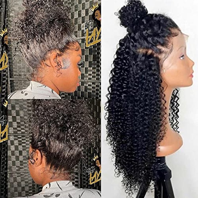 13x6 Lace Frontal Wigs for Black Women Pre Plucked Lace Wig Glueless Brazilian Remy Human Hair Wigs with Baby Hair (14 inch, 150% Density Lace Front Wig)
