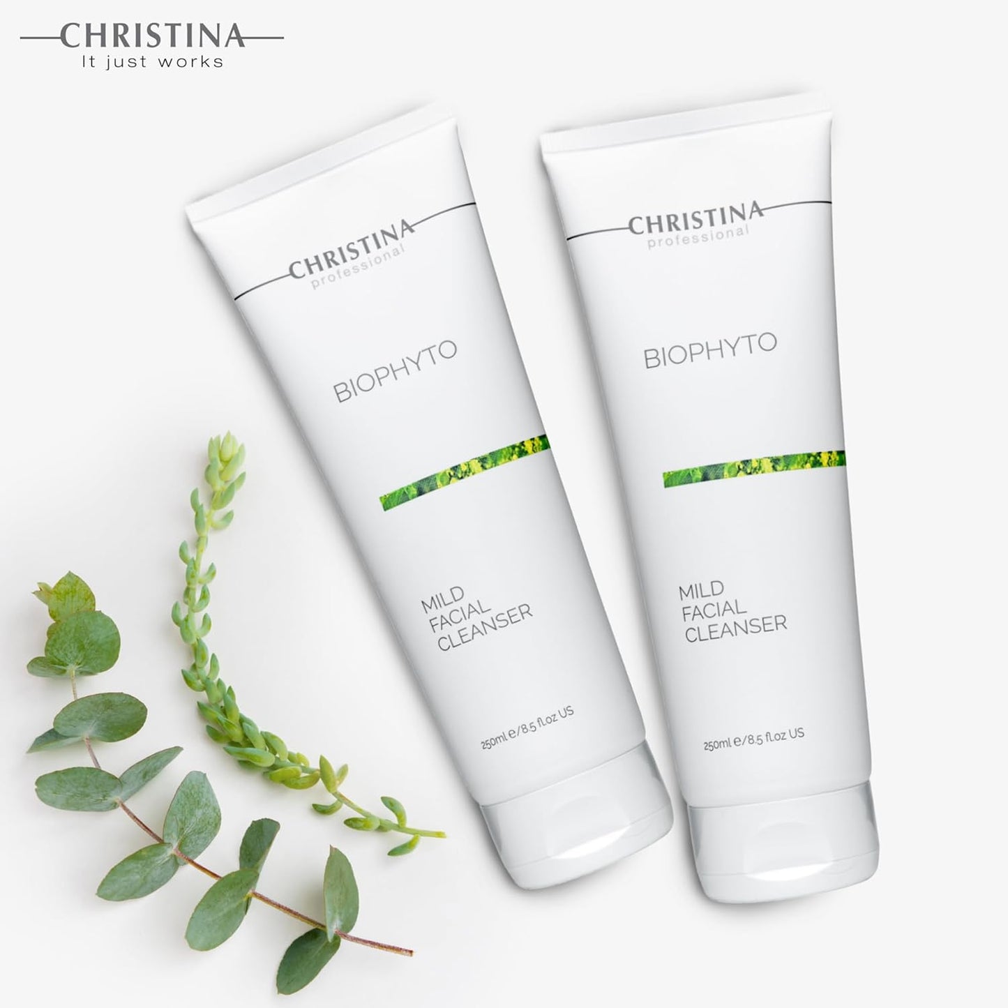 Biophyto Mild Facial Cleanser - Soapless Gentle Face Wash with Green Tea & Cucumber Extracts | 250 ml for All Skin Types