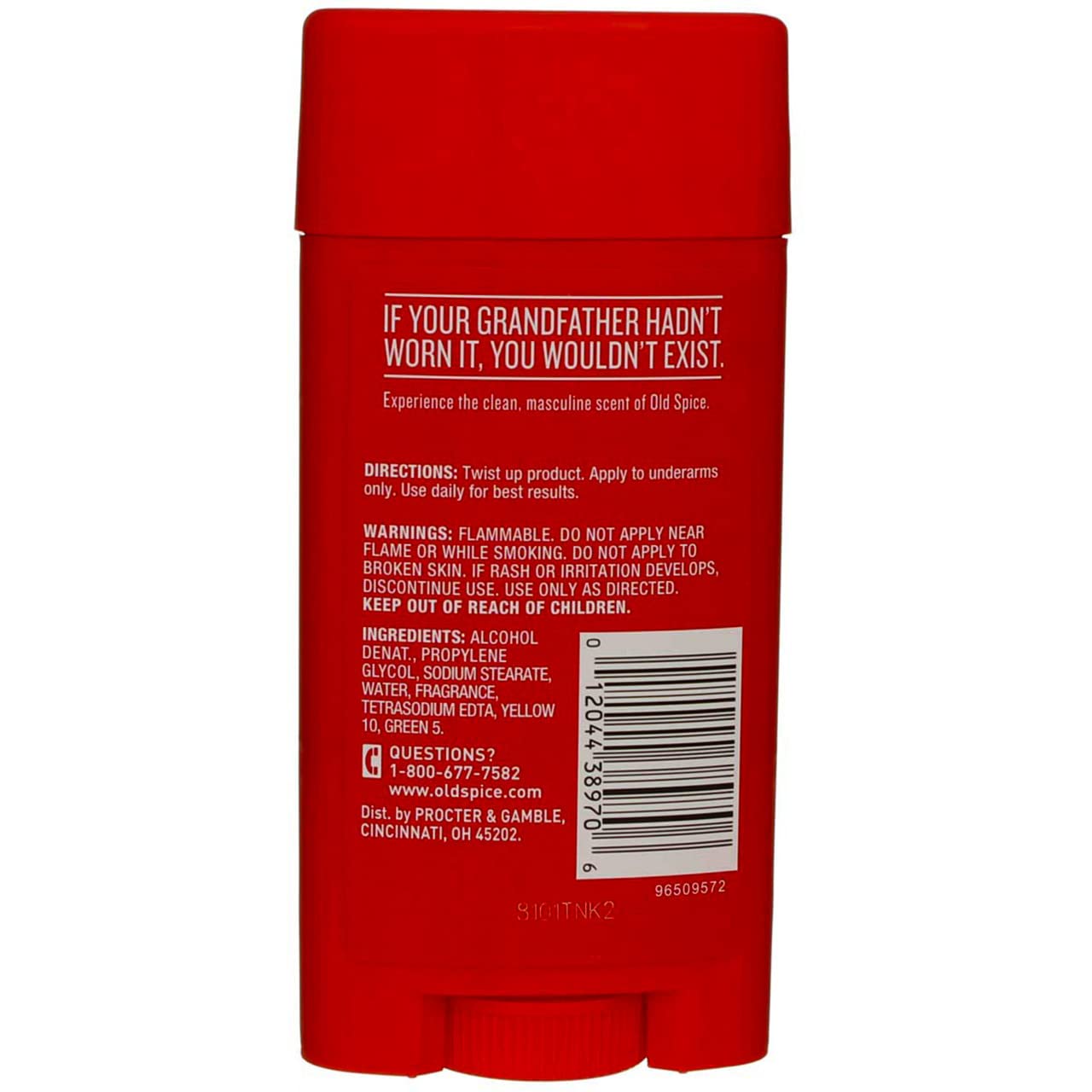 Old Spice Classic Deodorant Stick, Original 3.25 oz ( Pack of 5)