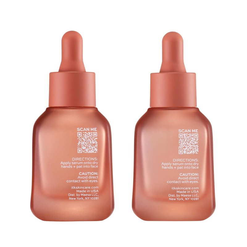 ITK Skincare 2-Part Face Serum Set | Brightening Vitamin C & Bakuchiol for Dark Spots & Fine Lines