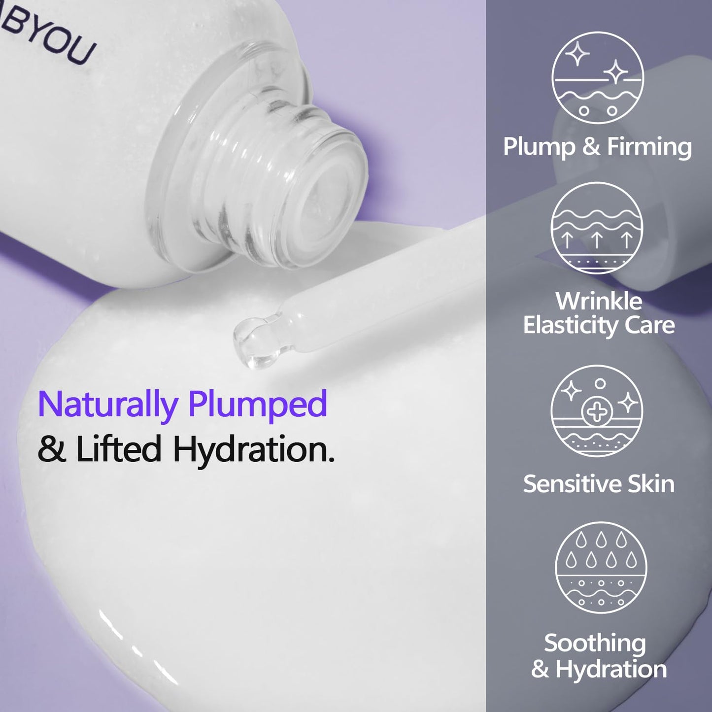 Ceramide Plumping Serum for Face 1.01 fl oz - Anti-Aging, Wrinkle Care with Volufiline & Bakuchiol, Glass Skin korean Skincare for Firming, Barrier Repair & Hydrating