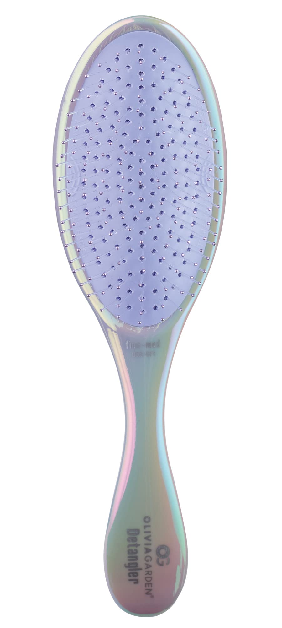 Olivia Garden Aurora Detangler Brush for Wet and Dry Fine to Medium Hair - Detangling Brush for Women, Men, Kids – Opal Purple