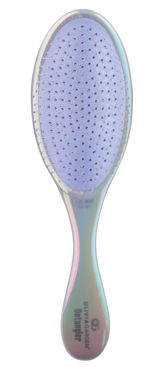 Olivia Garden Aurora Detangler Brush for Wet and Dry Fine to Medium Hair - Detangling Brush for Women, Men, Kids – Opal Purple