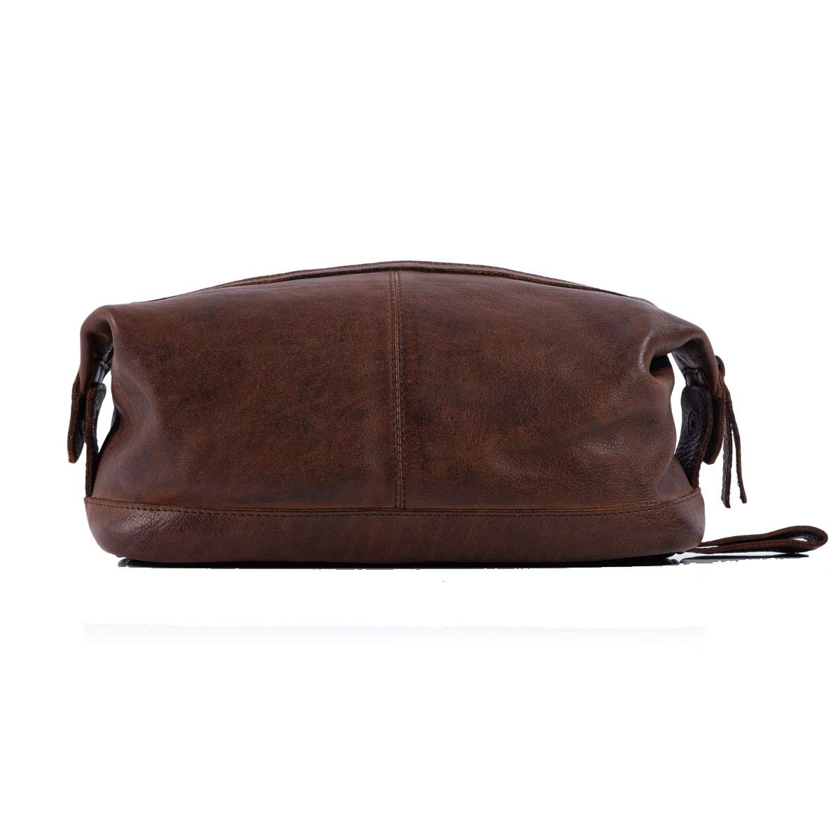 KomalC Premium Unisex Vintage Vanity Dopp Kit - Travel Toiletry Bag Shaving for Men and Women (Brown)